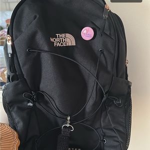 JESTER BLACK AND PINK NORTH FACE BACKPACK. ONLY USED A HANDFUL OF TIMES